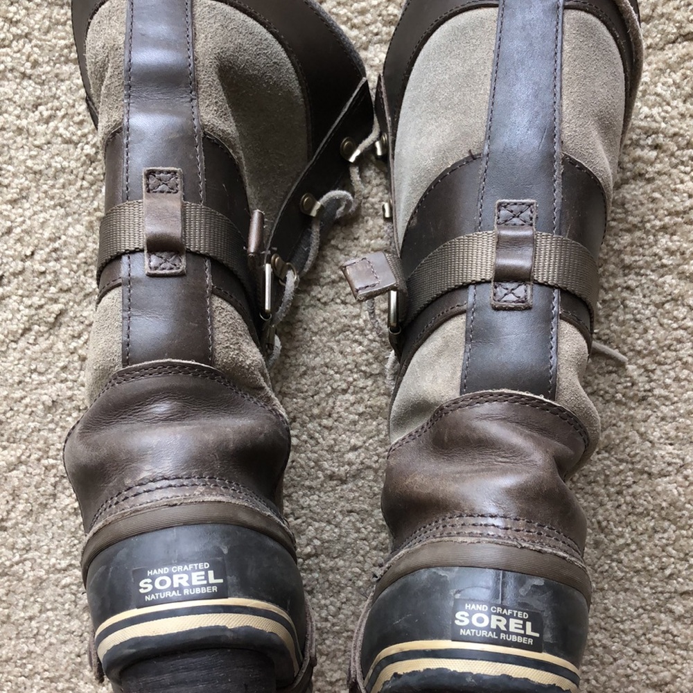 Sorel Conquest Carly Boots in Camo/Pebble - Picture 5 of 7